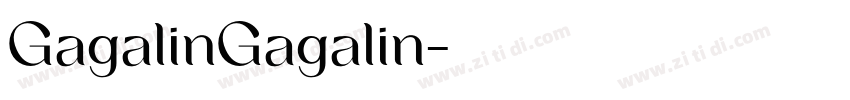GagalinGagalin字体转换