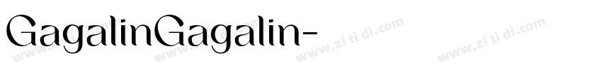 GagalinGagalin字体转换
