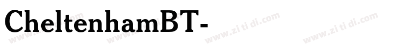 CheltenhamBT字体转换