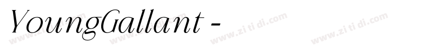 YoungGallant◆字体转换