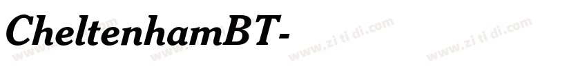 CheltenhamBT字体转换