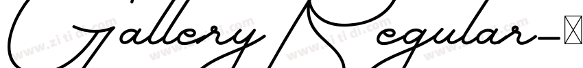 GalleryRegular字体转换 GalleryRegular字体转换