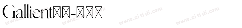 Gallient字体字体转换