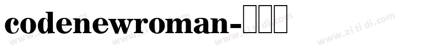 codenewroman字体转换