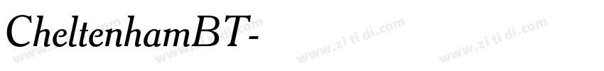CheltenhamBT字体转换