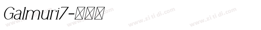 Galmuri7字体转换