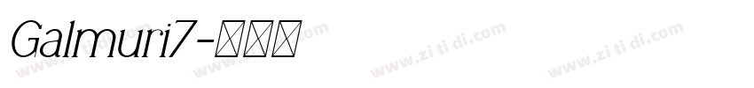 Galmuri7字体转换