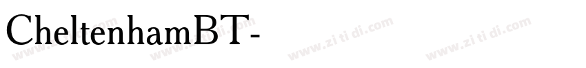 CheltenhamBT字体转换