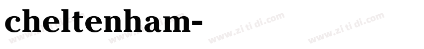 cheltenham字体转换