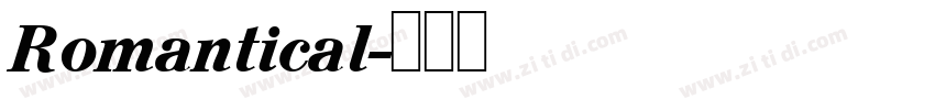 Romantical字体转换