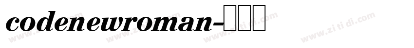 codenewroman字体转换