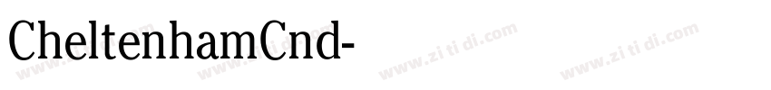 CheltenhamCnd字体转换