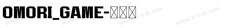 omori_game字体转换