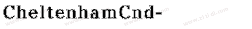 CheltenhamCnd字体转换