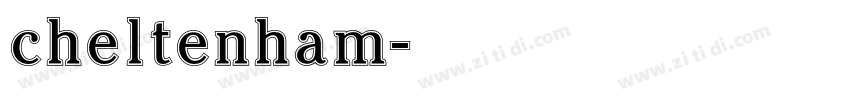 cheltenham字体转换