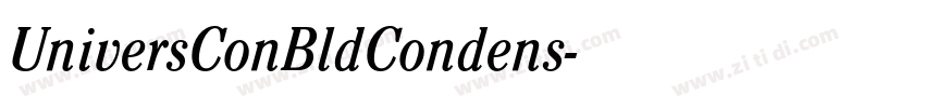 UniversConBldCondens字体转换