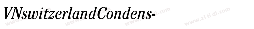 VNswitzerlandCondens字体转换