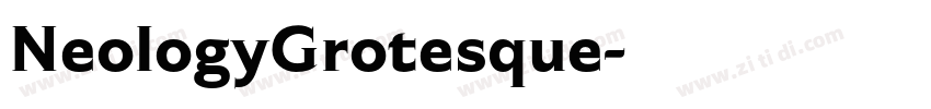 NeologyGrotesque字体转换