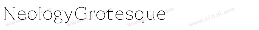 NeologyGrotesque字体转换