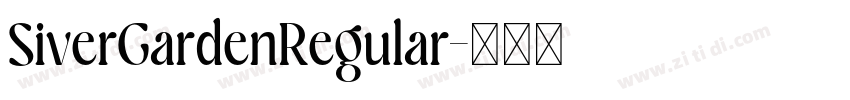SiverGardenRegular字体转换