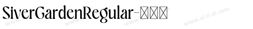 SiverGardenRegular字体转换