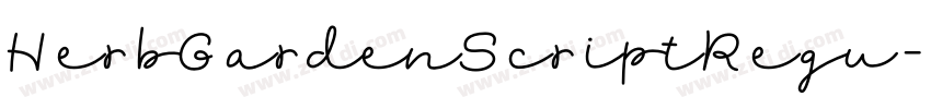 HerbGardenScriptRegu字体转换