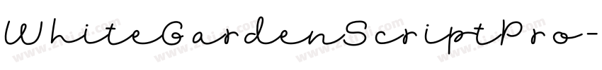 WhiteGardenScriptPro字体转换 WhiteGardenScriptPro字体转换