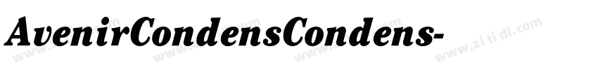 AvenirCondensCondens字体转换