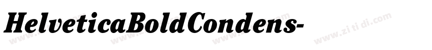 HelveticaBoldCondens字体转换