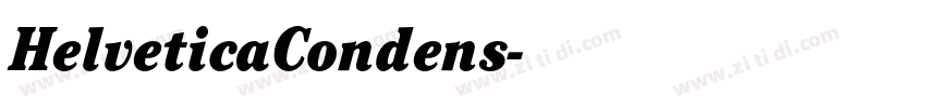 HelveticaCondens字体转换