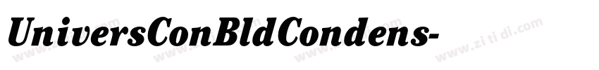 UniversConBldCondens字体转换