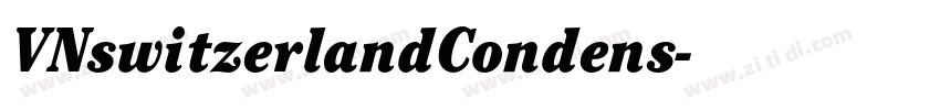VNswitzerlandCondens字体转换