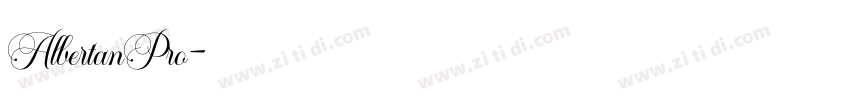 AlbertanPro字体转换