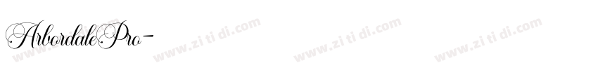 ArbordalePro字体转换