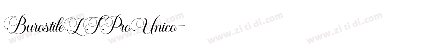 BurostileLTProUnico字体转换