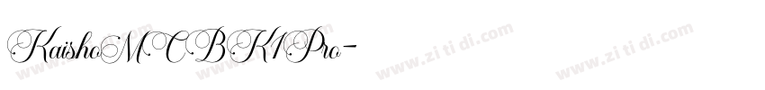KaishoMCBK1Pro字体转换