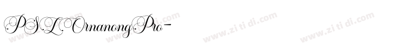 PSLOrnanongPro字体转换