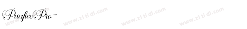 PacificoPro字体转换