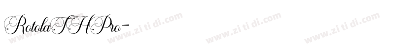 RotolaTHPro字体转换