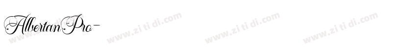 AlbertanPro字体转换
