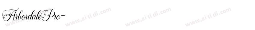 ArbordalePro字体转换