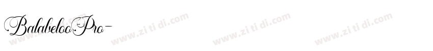 BalabelooPro字体转换