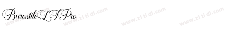 BurostileLTPro字体转换
