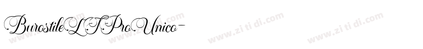 BurostileLTProUnico字体转换