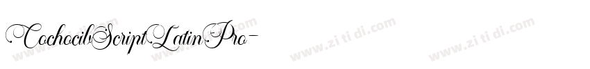 CochocibScriptLatinPro字体转换