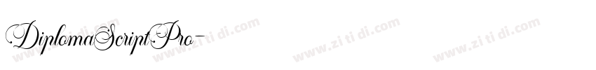 DiplomaScriptPro字体转换