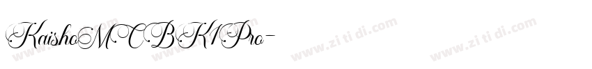 KaishoMCBK1Pro字体转换