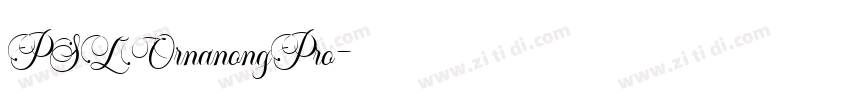 PSLOrnanongPro字体转换