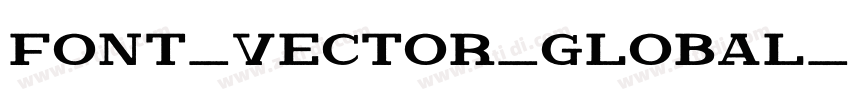 Font_Vector_Global_G字体转换
