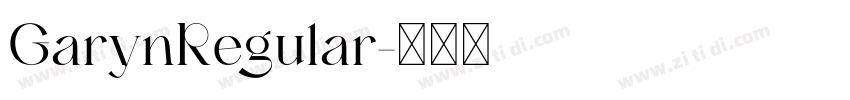GarynRegular字体转换